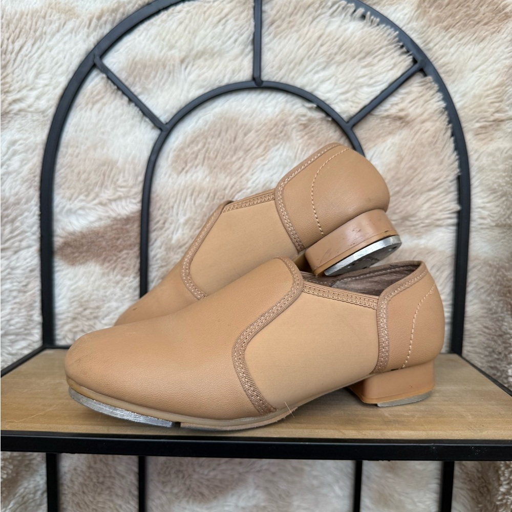 Tan Kids Tap Dance Shoes
